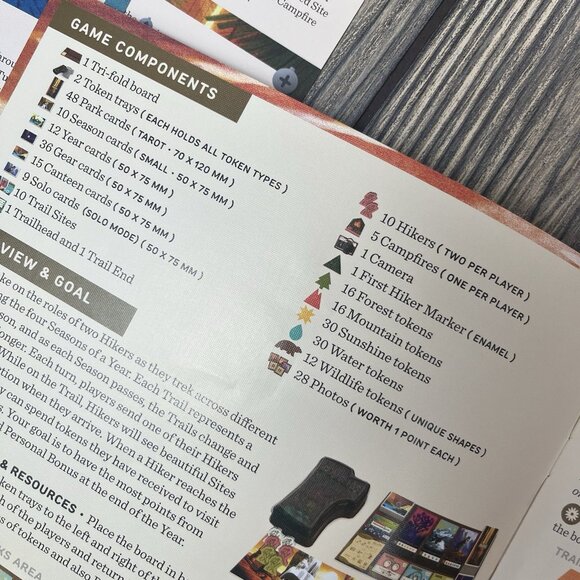 Parks Board Game Keymaster Board Game & Parks Nightfall expansion And Playmat - Picture 3 of 12